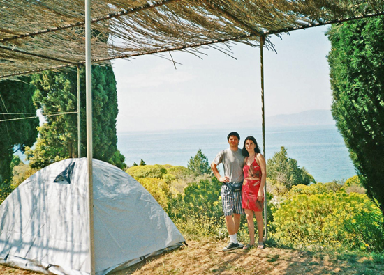 Палатката в къмпинга в Итеа