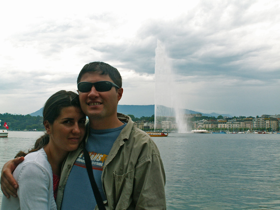 Женевското езеро и фонтана