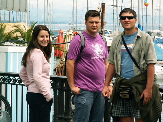 Женевското езеро - аз, Иван и Мария