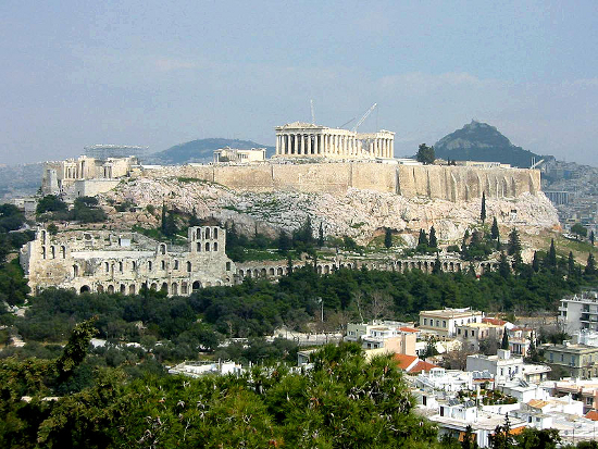 Акрополът и хълма Ликабетус